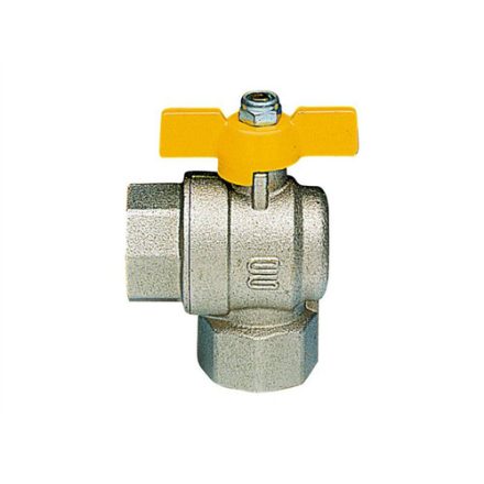 Golyóscsap gázra, sarok kivitel 1" BB Omega