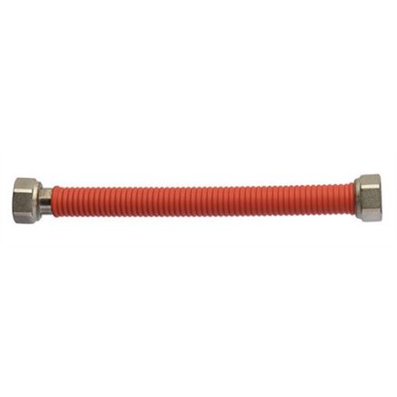 Flexi fém tömlő 1/2"-1/2" BB 300/600 PIROS bevonat