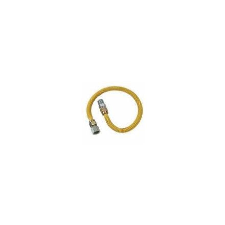Flexi fém tömlő 1/2" K -3/4" B 500/1000 sárga bevonat