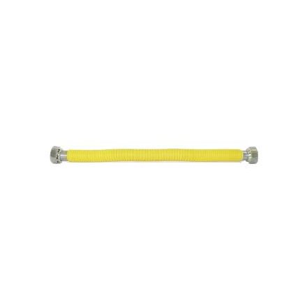 Flexi fém tömlő 1"-1" BB 500/1000 sárga bevonat