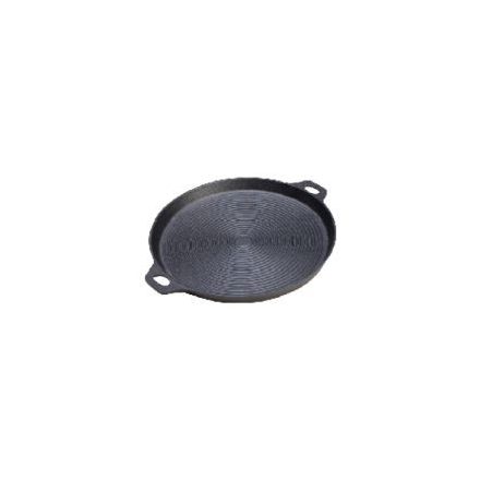 Öntvény lapos sütőtárcsa D 35 cm bordázott