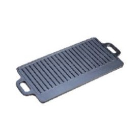 Öntvény grill lapos tálca bordázott 50x23 cm