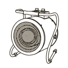 Elektromos hőlégfúvó 1,5 / 3 kW