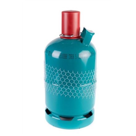 Palack 12,3L 5 Kg Propan zöld, beépített szeleppel