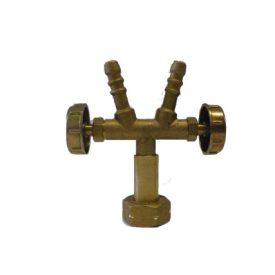 Palackra osztó hollandi +2 elzáró + 2 tömlővég