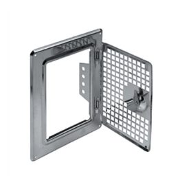 Saválló kéményajtó rácsos